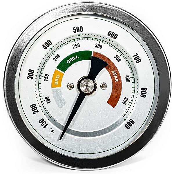 griaddict charcoal grill thermometer big green